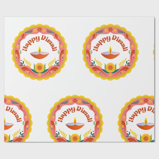 Diwali cadeaupapier (Vlak)