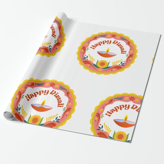 Diwali cadeaupapier (Uitgerold)