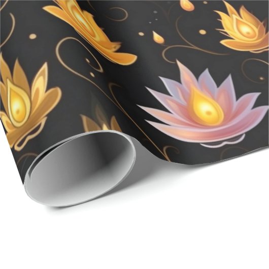 Diwali Candles Cadeaupapier (Rol Hoek)