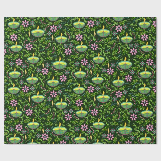 Diwali Candles Of Light Cadeaupapier (Vlak)