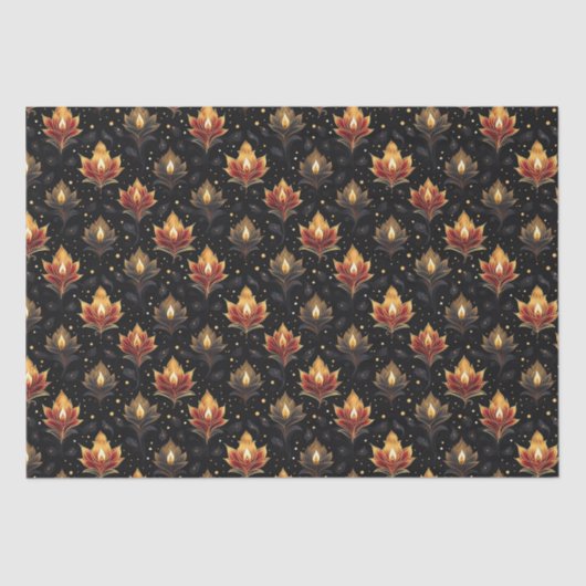 Diwali Candles Tissuepapier (Voorkant)