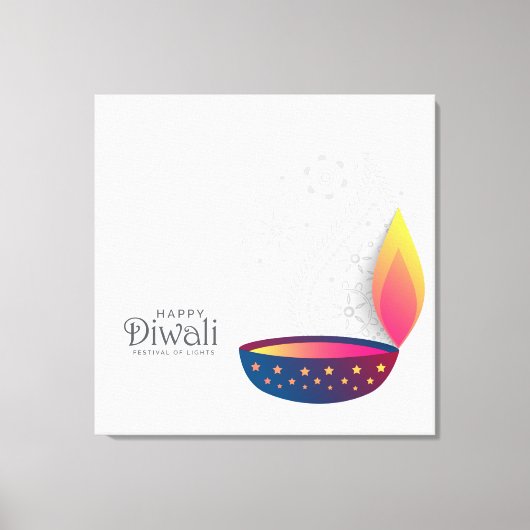 Diwali Canvas Afdruk (Voorkant)