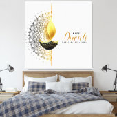 Diwali Canvas Afdruk (Insitu (Slaapkamer))