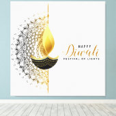 Diwali Canvas Afdruk (Insitu (Houten vloer))