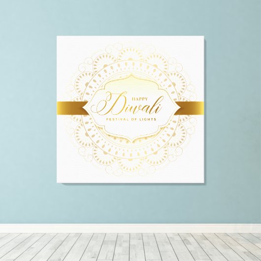 Diwali Canvas Afdruk (Insitu (Houten vloer))