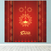 Diwali Canvas Afdruk (Insitu (Houten vloer))