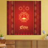 Diwali Canvas Afdruk (Insitu (Woonkamer))