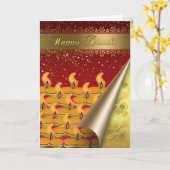 Diwali Card Happy Diwali Kaart (Gele Bloem)