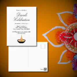 Diwali Celebration Diya Invitation Briefkaart