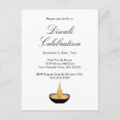 Diwali Celebration Diya Invitation Briefkaart (Voorkant)