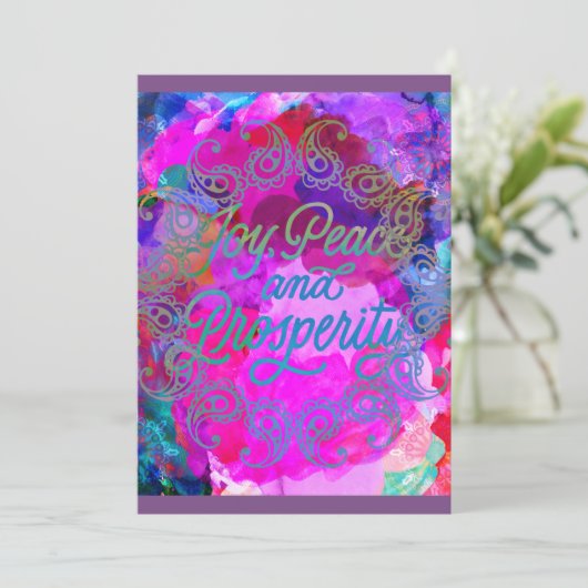 Diwali Celebration Kaart (Staand voorkant)