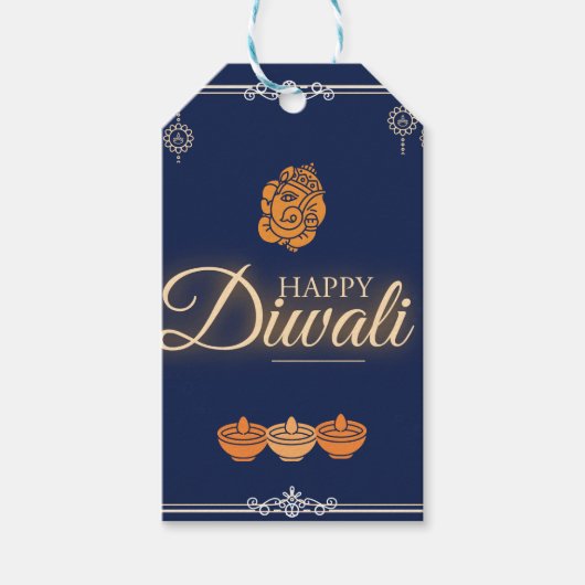 Diwali Celebration Party Cadeaulabel (Voorkant)