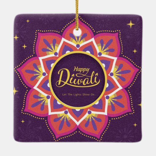 Diwali Ceramic Ornament (Achterkant)