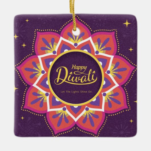 Diwali Ceramic Ornament (Voorkant)
