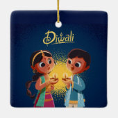 Diwali Ceramic Ornament (Achterkant)