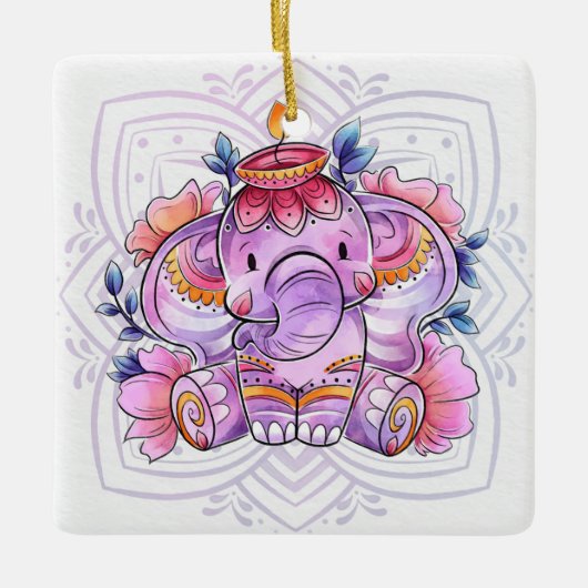 Diwali Ceramic Ornament (Voorkant)