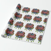 Diwali Colorful Hearts Cadeaupapier (Uitgerold)