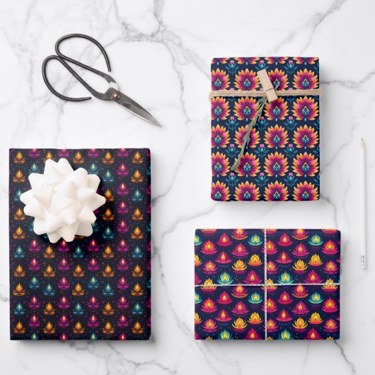 Diwali Design Inpakpapier Vel (Voorkant)