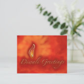 Diwali Devali Light Greetings - Warm Wenskaart Briefkaart (Staand voorkant)