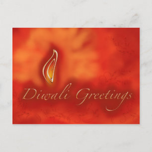 Diwali Devali Light Greetings - Warm Wenskaart Briefkaart