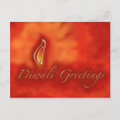 Diwali Devali Light Greetings - Warm Wenskaart Briefkaart (Voorkant)