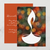 diwali diya bokeh licht (Voorkant / Achterkant)