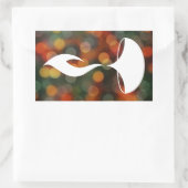 diwali diya bokeh licht rechthoekige sticker (Tas)