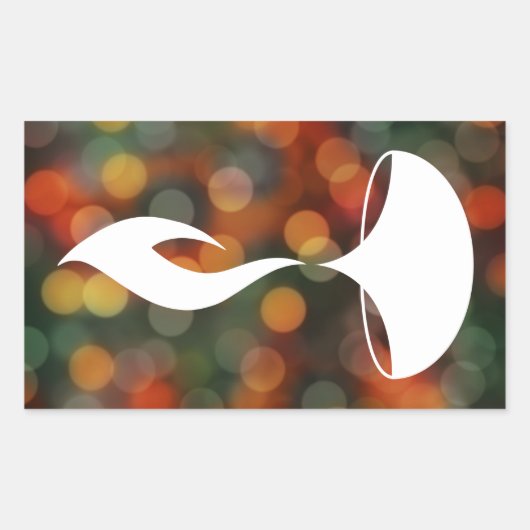 diwali diya bokeh licht rechthoekige sticker (Voorkant)