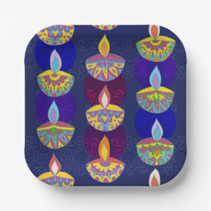 Diwali Diya Lampen Papieren Bordje