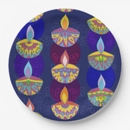 Diwali Diya Lampen Papieren Bordje