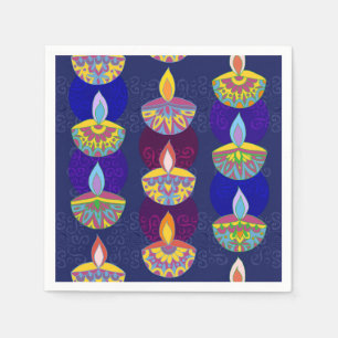 Diwali Diya Lampen Servet