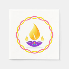 Diwali Diya Napkins Servet