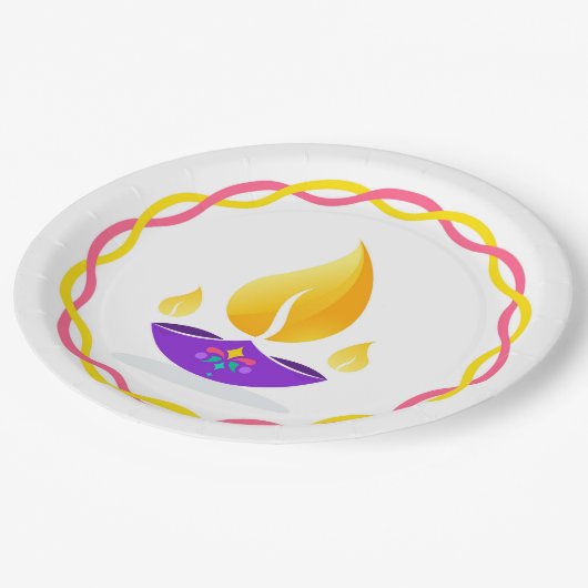 Diwali Diya Paper Bord (Gekanteld)