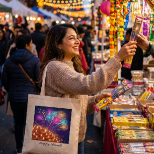 Diwali Diyas Festival of Lights vieren Tote Bag