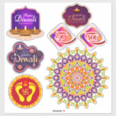 Diwali en rangoli set sticker (Vel)