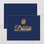 Diwali Feest Briefkaart (Voorkant / Achterkant)