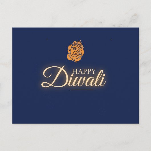 Diwali Feest Briefkaart (Voorkant)