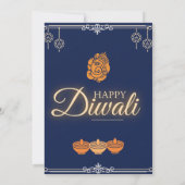 Diwali Feest Kaart (Achterkant)