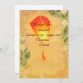 Diwali feestdagenkaart (Voorkant / Achterkant)