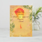 Diwali feestdagenkaart (Staand voorkant)