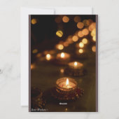 Diwali  feestdagenkaart (Achterkant)