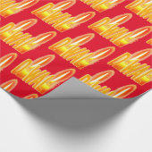 Diwali Festival Lights Candles Typography Cadeaupapier (Hoek)