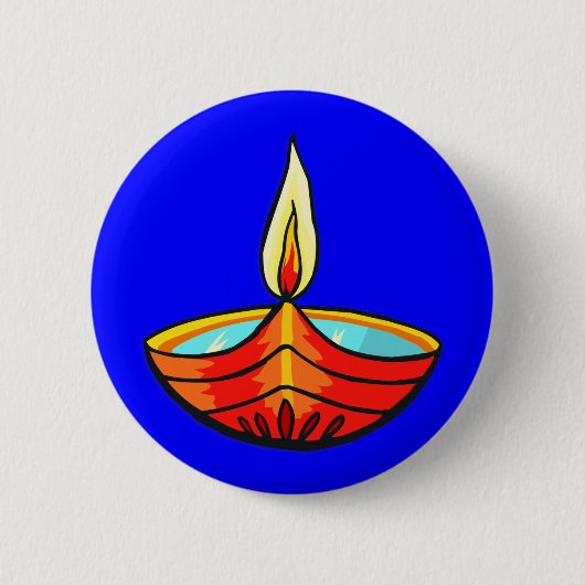 Diwali Festival Lights Ronde Button 5,7 Cm (Voorkant)