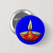 Diwali Festival Lights Ronde Button 5,7 Cm (Voorkant /achterkant)