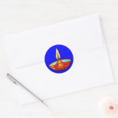 Diwali Festival Lights Ronde Sticker (Envelop)