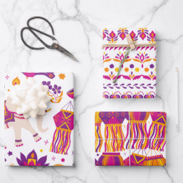 Diwali Festival of Lights Inpakpapier Vel