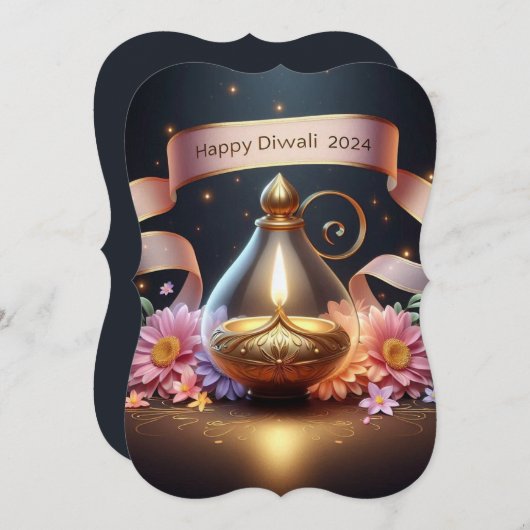 Diwali Festival uitnodiging (Voorkant / Achterkant)