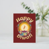 Diwali Festival van Lights Hindu Sikh Jain Briefkaart (Staand voorkant)