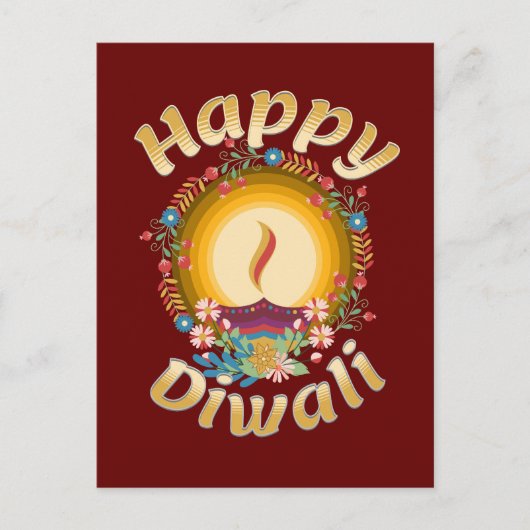 Diwali Festival van Lights Hindu Sikh Jain Briefkaart (Voorkant)