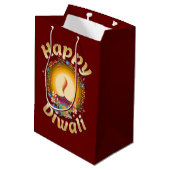 Diwali Festival van Lights Hindu Sikh Jain Medium Cadeauzakje (Achterkant Gekanteld)